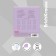 Notebook of 12 sheets in the Erichkrause cage "Classic with Linovka", cover coated cardboard, offset unit, purple