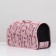 Bag - Animal Carriage "Giraffes", pink, size m, 40 x 21 x 27 cm