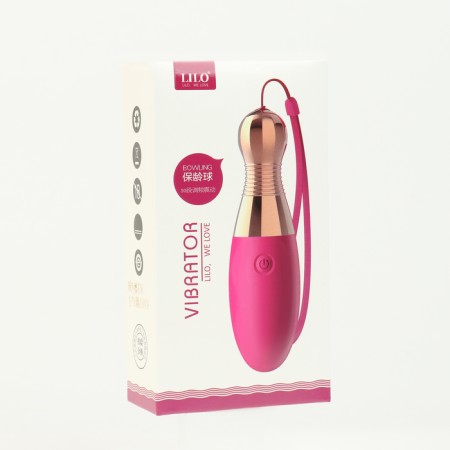Lilo vibrator, for clitoris and nipples, ZU USB, 10 modes, burgundy-4