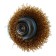 Brush for a bison drill 3525-063_z02, "cup", twisted, brass, steel, 0.3 mm, 63 mm