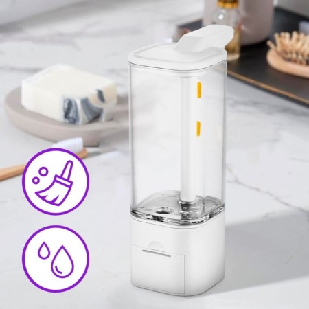 Touch-soap for liquid soap KitFort KT-6064-1, 2.5 W, 550 ml, white-6