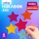 Set of stickers from EVA "Star", 6 pcs., Mix color