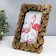 Photo frame plastic 13x18 cm "Leaves-faith" dark gold 22.5x17 cm