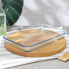 Form for baking and baking of heat -resistant glass, 1.5 liters