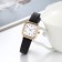 Women's watch, 2.6 x 2.6 cm, gold