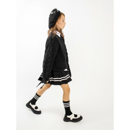 Свитер для девочки Amarobaby Knit Wear, рост 128 см, цвет чёрный-16