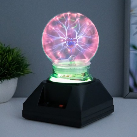 Plasma ball musical "Love" black 12x12x19 cm Risalux