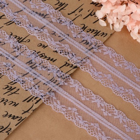 Capricon lace, 35 mm × 10 ± 1 m, lilac color-1