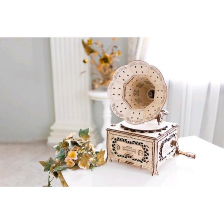Wooden designer 3D "Gramophone"-22