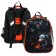 School backpack 38 x 30 x 16 cm, ergonomic back, Stavia "dinosaur 2", black