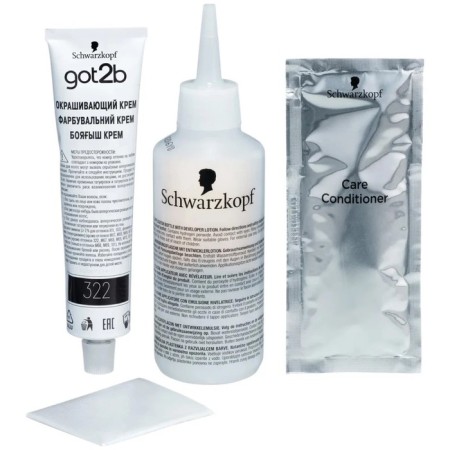 Hair dye GOT2B Color Rocks, 322 Coal Black, 142.5, ml-3