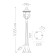 Sadovo-park lamp Feron PL596, IP44, E27, 60 W, 195x195x1035 mm, brown color