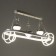 Lamp with PDU "Fiora" LED 120W 3000-6000k white 62x33x15-115 cm