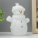 Nightmare "Snowman in a hat" LED from 3xlr44 batteries is white 7x7x12 cm
