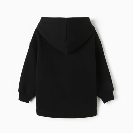 Sweatshirt for girls, black color, height 110 cm-6