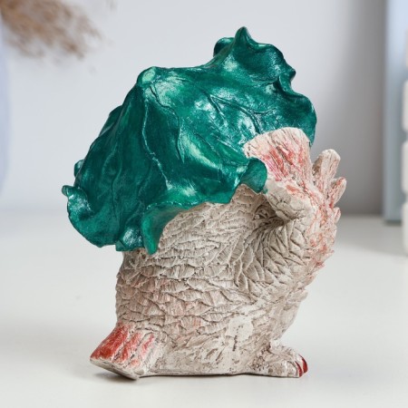 Figure "Owl in Panama" Beige, 12x6x6cm-2