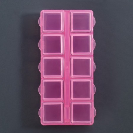 Organizer for decor, 10 cells, 8.7 × 4.3 × 2 cm, pink color-5