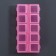 Organizer for decor, 10 cells, 8.7 × 4.3 × 2 cm, pink color