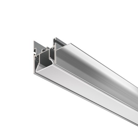 Aluminum profile for stretch ceiling LED Strip Alm013S-2M, 200x5.19x3.52 cm, silver color