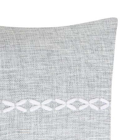 Pillowcase decorative Ethel pigtail color gray, 45x45 cm polyester-2