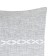Pillowcase decorative Ethel pigtail color gray, 45x45 cm polyester