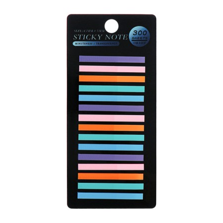 Block-filling with a sticky edge plastic 20l x 15 pieces, 5 cv. Pastel, 45mm x 4mm Calligrata-1