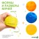A set of developing tactile balls "Babies-Killes", with a squeak, 3 pcs, crush me