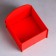 Wooden Kashpo "beloved teacher", 13.5x13.5x12.8 cm, oak, red