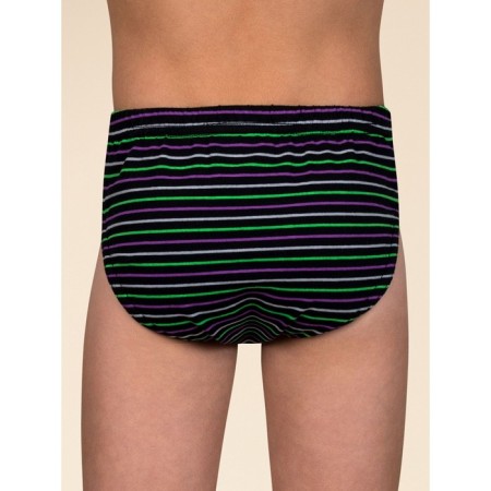 Panties for boys, height 116 cm, black color, gray, 3 pcs-4