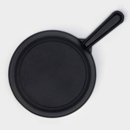 Pan -casting cast iron magma, d = 14.5 cm, h = 3 cm, cast -iron handle-2