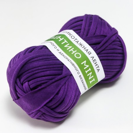 Knitted yarn 100% cotton "Lentino mini" 100 g 40 m color 27 blackberry-1