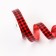 Tape for decor and gifts, "cage", red, 2 cm x 50 m