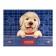Album for drawing A4, 16 sheets on the clip "dog", cover coated cardboard, block 100 g/m2