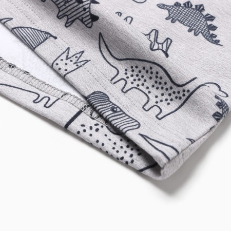 Pajamas for a boy, color gray melange, height 110 cm-4