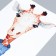 Sticker Plastic Interior color "Giraffe in a blue sweater" 59x25 cm