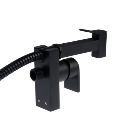 Accoona A3290F-4 bideter, with hygienic shower, wall, black-1