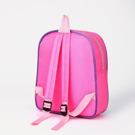 Baby backpack on lightning, 1 outer pocket, insert mix, pink color-6