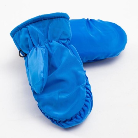 Mittens of winter children's minku, color blue, river 15-1