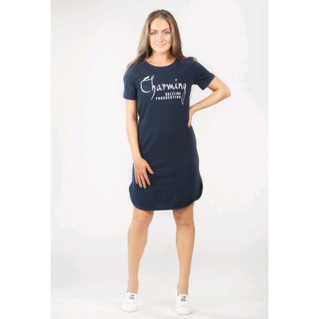CHARMING tunic, size 46, dark blue color