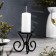 Summary "Vesel N" metal per 1 candle, 9.5x7.6 cm, black
