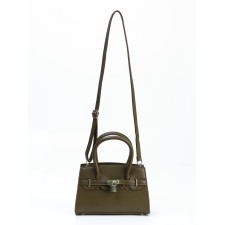 Women's bag, 23*8*15, lengths. belt, department. On the zipper, green