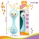 Musical “Bunny” rattle, glows, elastic ears, blue color, crumb I