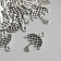 Decor for creativity Metal "Umbrella in a net" silver 2.1x1.6 cm