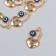 Decor for creativity Metal "Heart and Heart - From the evil eye" gold 1.3x2.3 cm