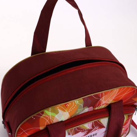 Small 37 l (s) suitcase with a Sacvoyage bag, lightning department, external pocket, extension, burgundy color-11