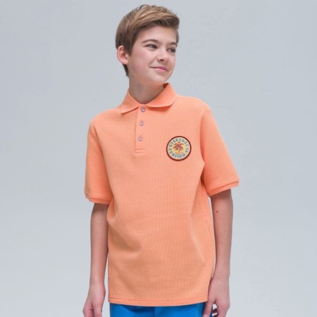 Polo for the boy Pelican, height 140 cm, color orange color