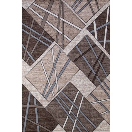 Rectangular carpet Merinos Sierra, size 300x500 cm, color Beige-Brown 2-1