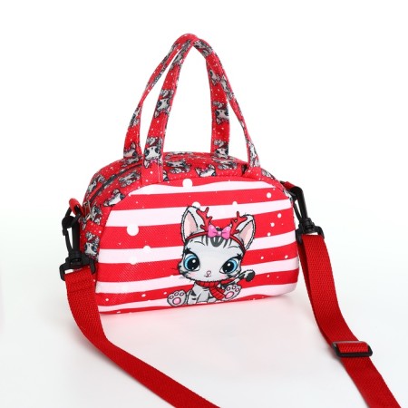 Bag Kid Kisya, 21*8*13.5, lightning departure, sling, red