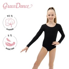 A swimsuit for gymnastics and dancing Grace Dance, p. 38, black color