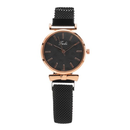 Women's watches, D-3.2 cm, magnetic bracelet, black-1